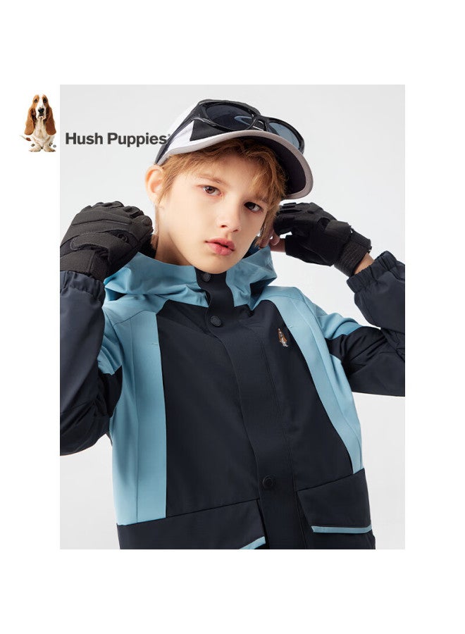 Hush Puppies Hush Puppies Kids' Autumn New Three-proof Fabric Jacket For Boys And Girls 130cm  - Image 4