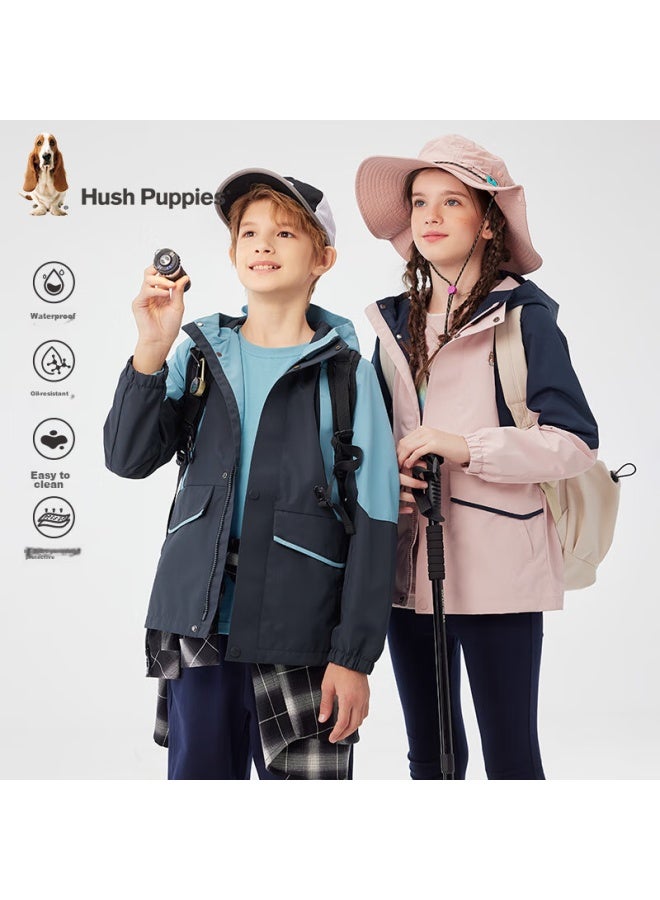 Hush Puppies Hush Puppies Kids' Autumn New Three-proof Fabric Jacket For Boys And Girls 130cm  - Image 2