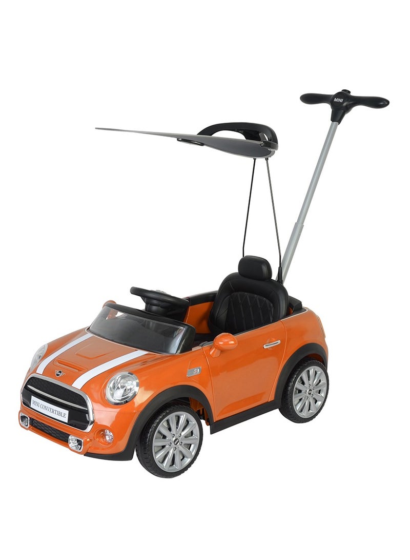 Mini Cooper Push Car With Shade Orange 3636C