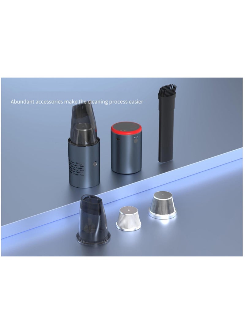 Toby's Multi-Functional  Mini Strong Suction Car Vacuum Cleaner With Tire Inflator Handheld car vacuum cleaner for car wash household - Image 3