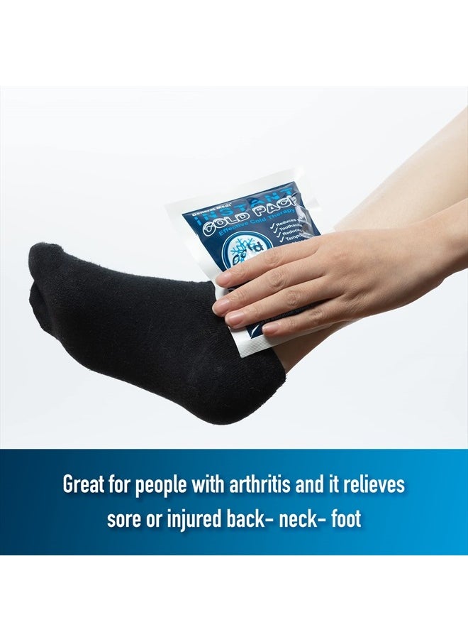 General Medi Instant Ice Cold Pack (4”x 5.5”) – 25 Packs Disposable Cold Therapy Ice Packs for Pain Relief, Swelling, Inflammation, Sprains, Toothache – for Athletes & Outdoor Activities  - Image 5