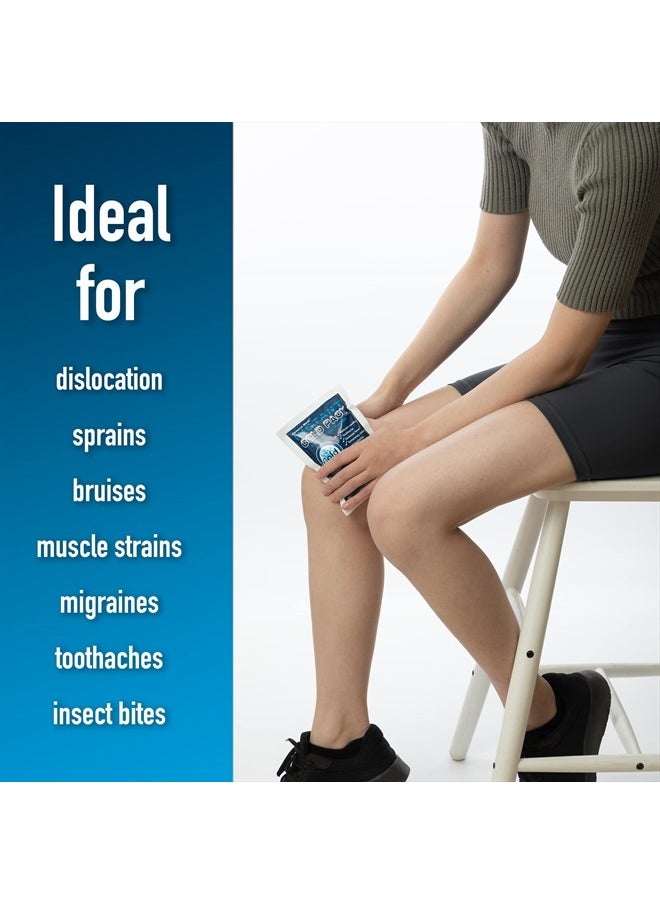General Medi Instant Ice Cold Pack (4”x 5.5”) – 25 Packs Disposable Cold Therapy Ice Packs for Pain Relief, Swelling, Inflammation, Sprains, Toothache – for Athletes & Outdoor Activities  - Image 4