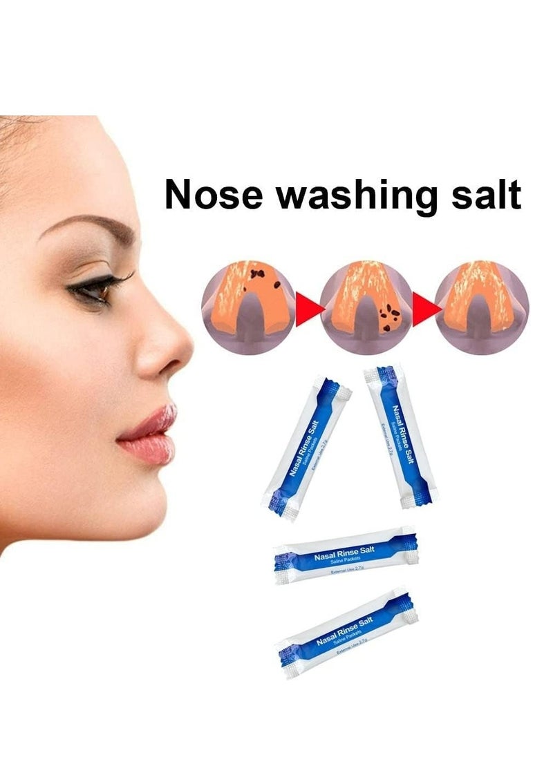 waterpulse - Nasal Wash Salt Nasal Rinse Mix Allergic Rhinitis Relief Nose Cavity Protector Irrigation Adults Children Nose Cleaner 4.5g x 30 Packets - Image 1