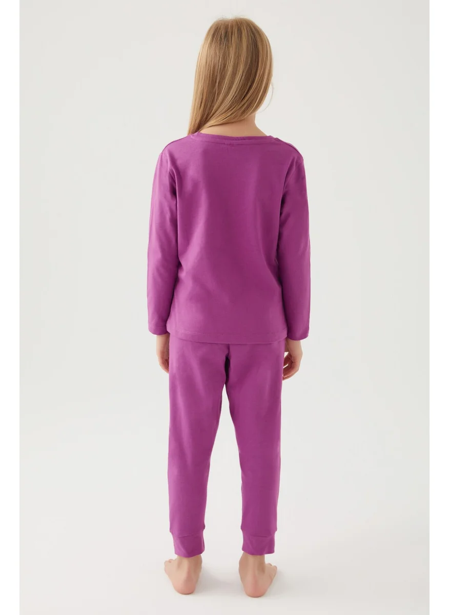 U.S. Polo Assn. Girls Violet Pajama Set