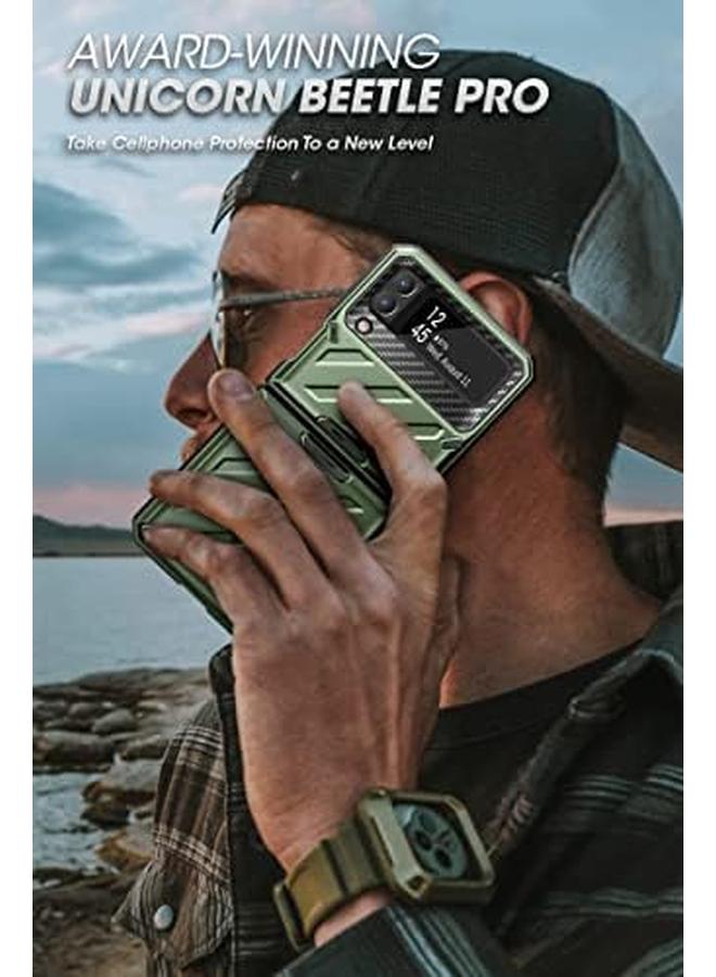 SupCase Unicorn Beetle Pro Series Case For Samsung Galaxy Z Flip 3 5G 2021 Full Body Dual Layer Rugged Protective Case With Holster Guldan - Image 3