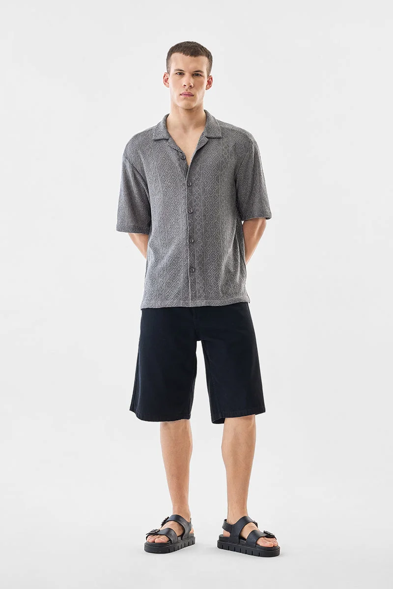 SNITCH قميص كروشيه بقصة صندوقية