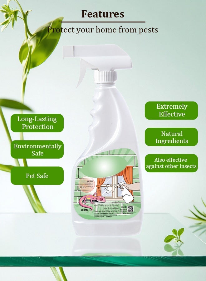 Generic Natural Lizard Repellent Spray - Gecko & Pest Control with Long-Lasting Formula | Safe Non-Toxic for Home/Kitchen | Multi-Insect Deterrent (Spiders, Cockroaches, Ants) & Easy Spray Application  - Image 2
