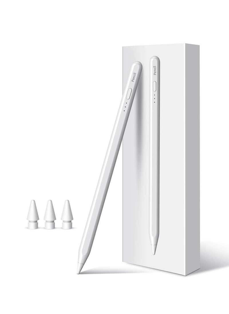 Generic - Acu Kids Stylus Pen for iPad with Palm Rejection, 10 Minutes Fast Charge, Compatible with iPad Air 3/4/5, iPad Mini 5/6, iPad 6/7/8/9/10th Generation, iPad Pro 11" & 12.9". (White) - Image 1