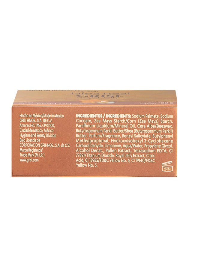 Grisi Royal Jelly Anti-aging Soap, Cleansing, and Smoothing Soap Nourish your skin, Improves your skin Elasticity, Extra Hydration, 6-Pack of 3.5 Oz, Bar Soaps. - Image 5