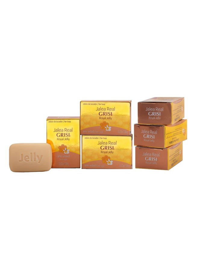 Grisi Royal Jelly Anti-aging Soap, Cleansing, and Smoothing Soap Nourish your skin, Improves your skin Elasticity, Extra Hydration, 6-Pack of 3.5 Oz, Bar Soaps. - Image 2