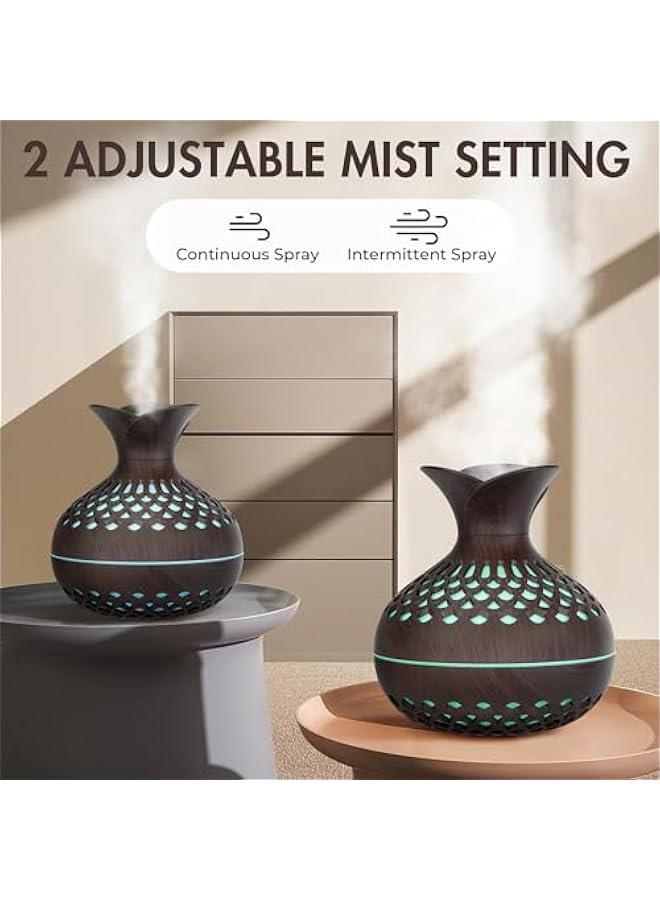 Mini Humidifier for Desk Bedroom Indoor Plant, 300 ml Aromatherapy Diffuser Humidifier for Office Small Room, Quiet Colorful Night Light, Essential Oil Diffuser - Image 4