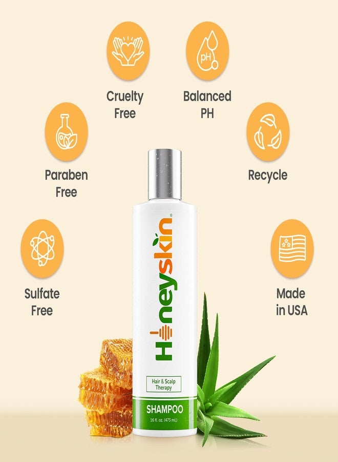 Honeyskin Hair Growth Shampoo for Women with Manuka Honey - Best Shampoo for Thinning Hair and Hair Loss - Sulfate-Free Shampoo for Color-Treated hair and Dry Scalp Hydrating Shampoo (16 oz) - Image 5