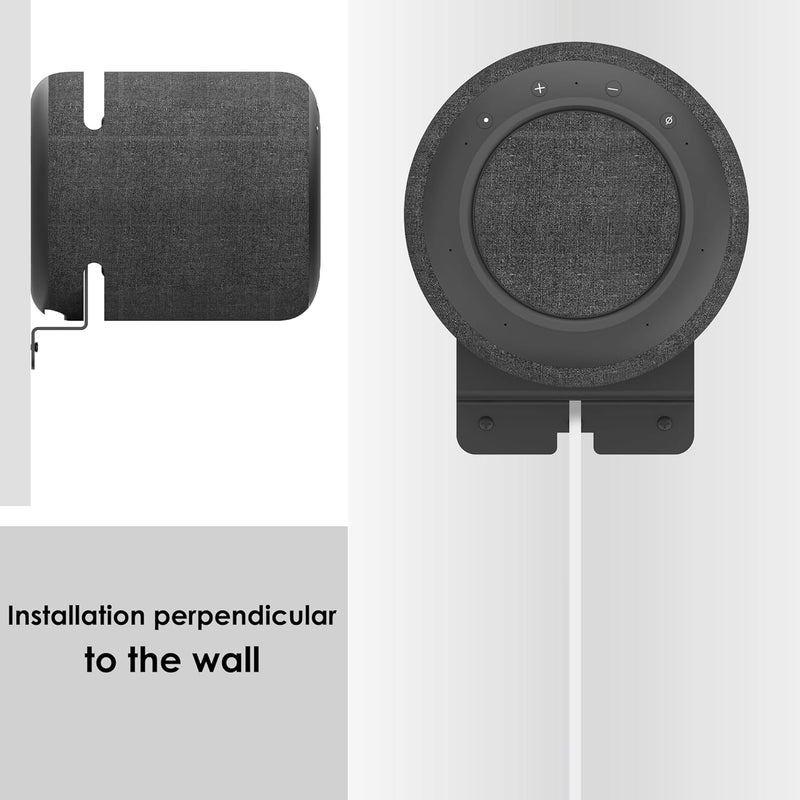 Alloery Wall-Mounted Speaker Stand Compatible with Echo Studio and All Suitable Sized Speakers Such as Sonos Era 100 and TREBLAB HD-360 - Image 5