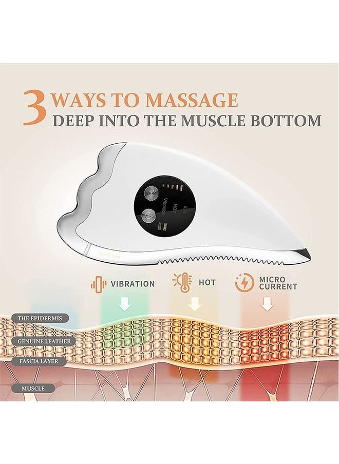 DMG TECH - DMG Gua Sha Facial Tool, Facial Massager with Vibration Heat, 3 modes, 5 levels of temperature adjustment, Facial Lifting Machine, For Anti-aging, Firming, Toning, Uplifting & Body Scraping Tool - Image 1