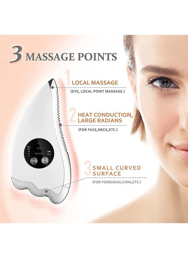 DMG TECH - DMG Gua Sha Facial Tool, Facial Massager with Vibration Heat, 3 modes, 5 levels of temperature adjustment, Facial Lifting Machine, For Anti-aging, Firming, Toning, Uplifting & Body Scraping Tool - Image 1