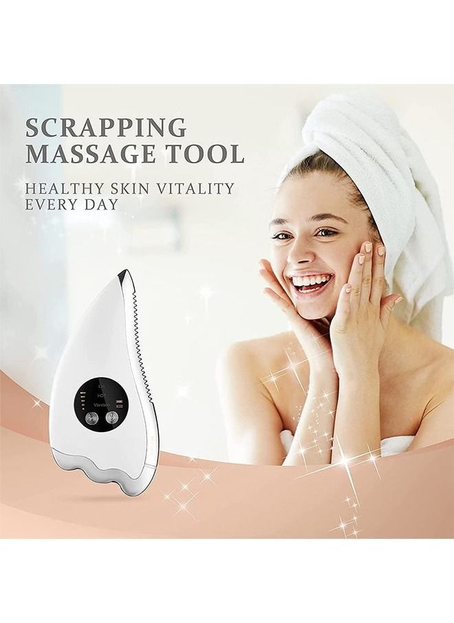DMG TECH - DMG Gua Sha Facial Tool, Facial Massager with Vibration Heat, 3 modes, 5 levels of temperature adjustment, Facial Lifting Machine, For Anti-aging, Firming, Toning, Uplifting & Body Scraping Tool - Image 1