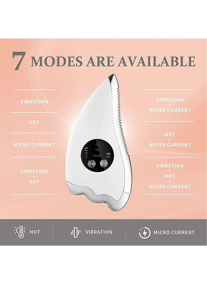 DMG TECH - DMG Gua Sha Facial Tool, Facial Massager with Vibration Heat, 3 modes, 5 levels of temperature adjustment, Facial Lifting Machine, For Anti-aging, Firming, Toning, Uplifting & Body Scraping Tool - Image 1