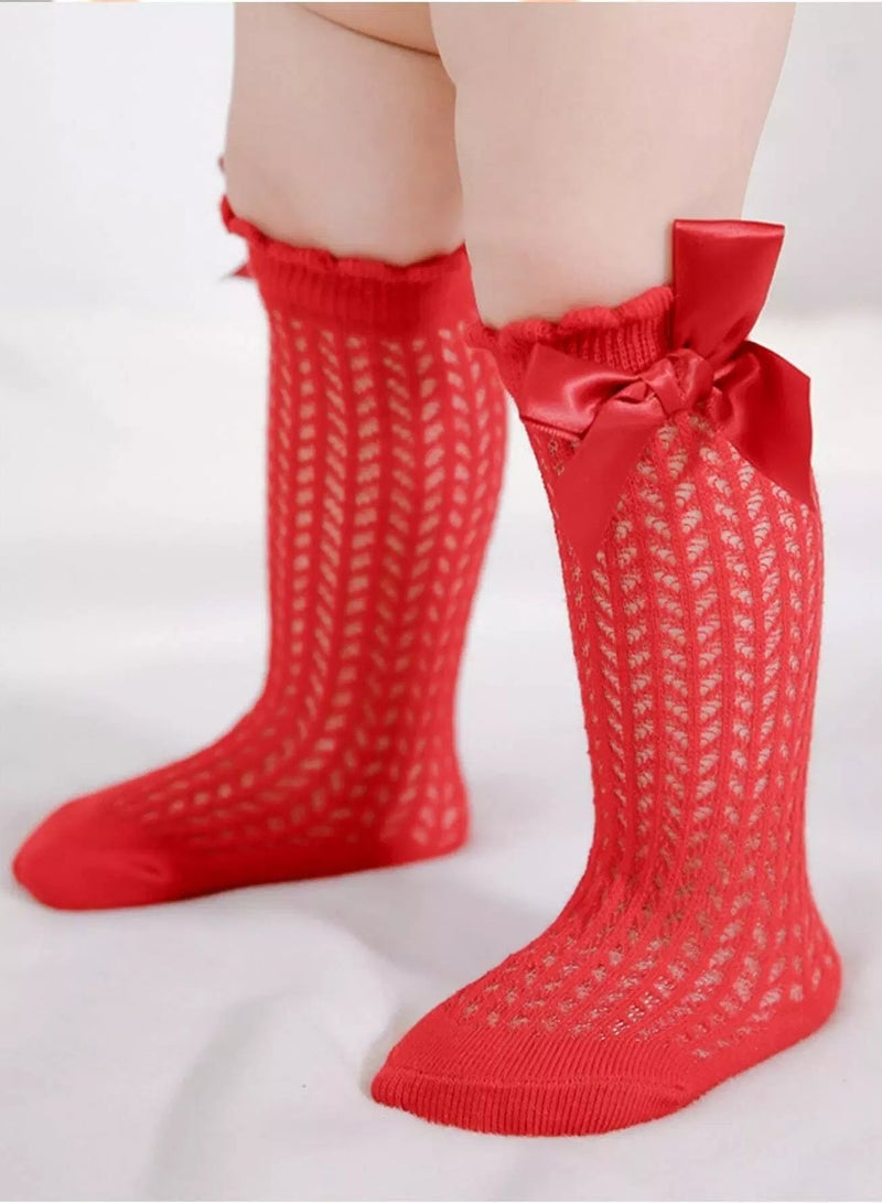 Baby Bow Knot Decor Socks - Image 1