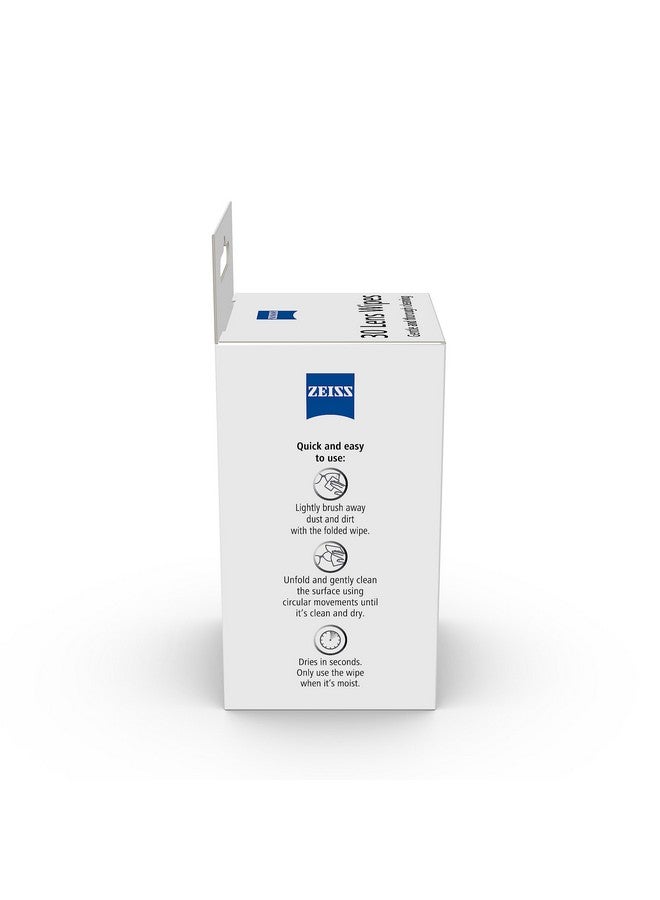 ZEISS Lens Wipes - Pre-Moistened Lens Cleaning Wipes | Multi Purpose, Easy To Carry, On-The-Go and Individually Packed Wipes | Lens Cleaner for Spectacles, Sunglasses, Camera Lens, Binoculars and Goggles | Pack of 30 sachets - Image 4