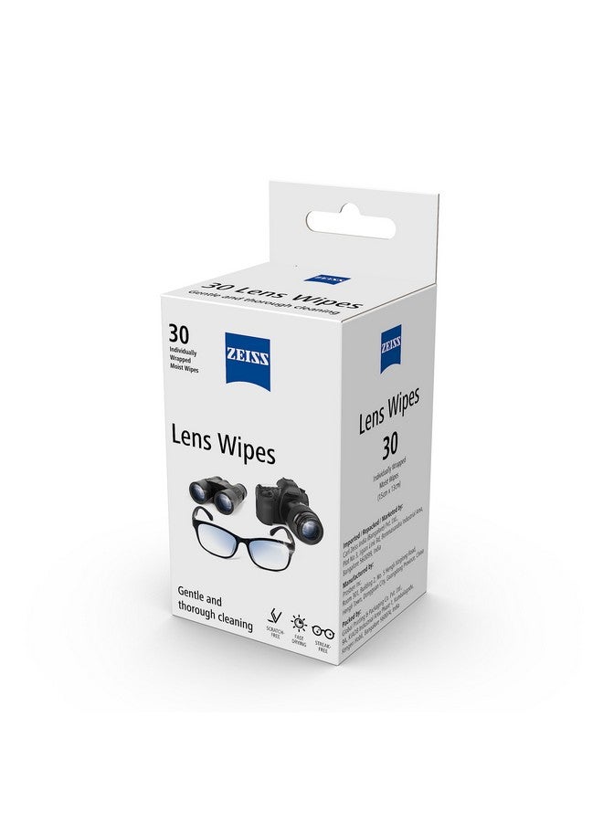ZEISS Lens Wipes - Pre-Moistened Lens Cleaning Wipes | Multi Purpose, Easy To Carry, On-The-Go and Individually Packed Wipes | Lens Cleaner for Spectacles, Sunglasses, Camera Lens, Binoculars and Goggles | Pack of 30 sachets - Image 3
