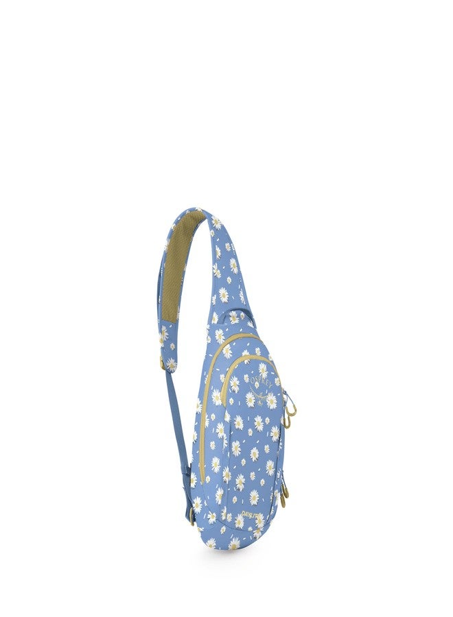Osprey Daylite Shoulder Sling Bag, Daisy Print Sevres Blue - Image 1
