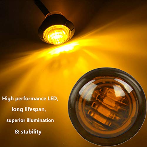 NBWDY 10pcs Amber 12V Waterproof Marine Boat Interior Deck Courtesy Cockpit Decoration Navigation Lights for Yacht Boat Bow Stern Fishing Pontoon Kayak - Image 2