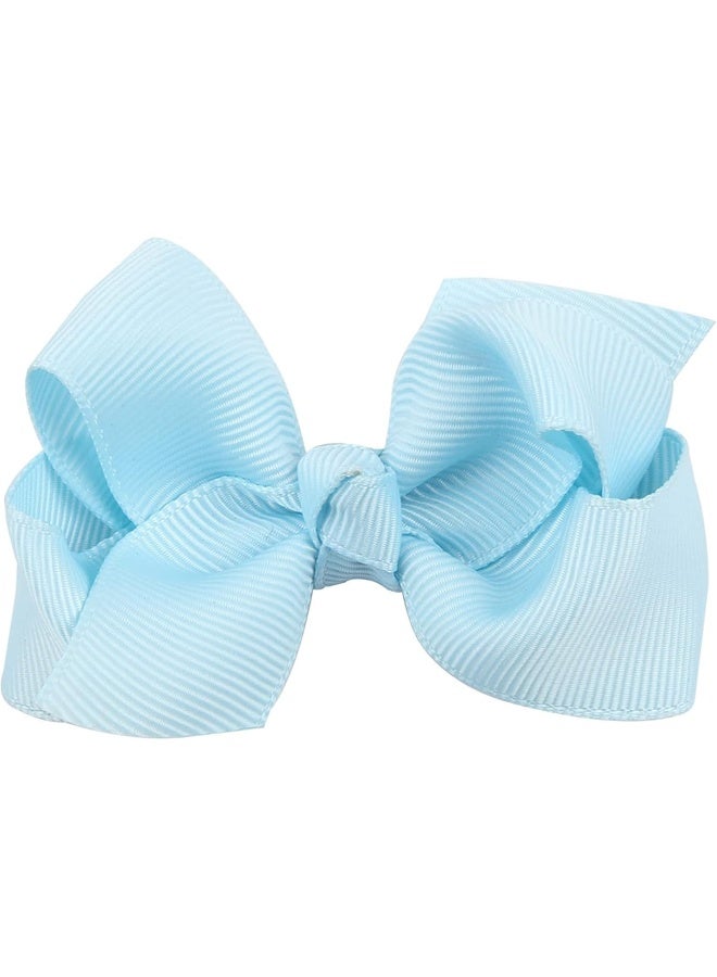 ZOONAI 3 Inch Baby Girl Hair Bows Boutique Hair Clip Teens Toddlers Hairpin Headwear - Set of 2 - Image 2