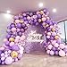 ADOINBY Pink and Purple Balloon Arch Kit 140Pcs Lavender Metallic Purple Macaron Light Pink with Gold Balloon Garland Kit for Wedding Engagements Birthday Baby Shower Anniversary Party Decoration - Image 2