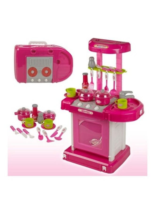 ACLIX Kitchen Play Set Toy for Kids (Pink) - Image 5
