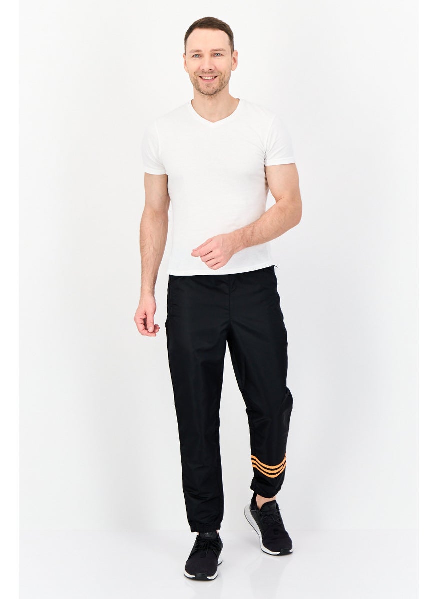 adidas Originals Men Sportswear Fit Drawstring Training Track Pants, Black  - Image 4