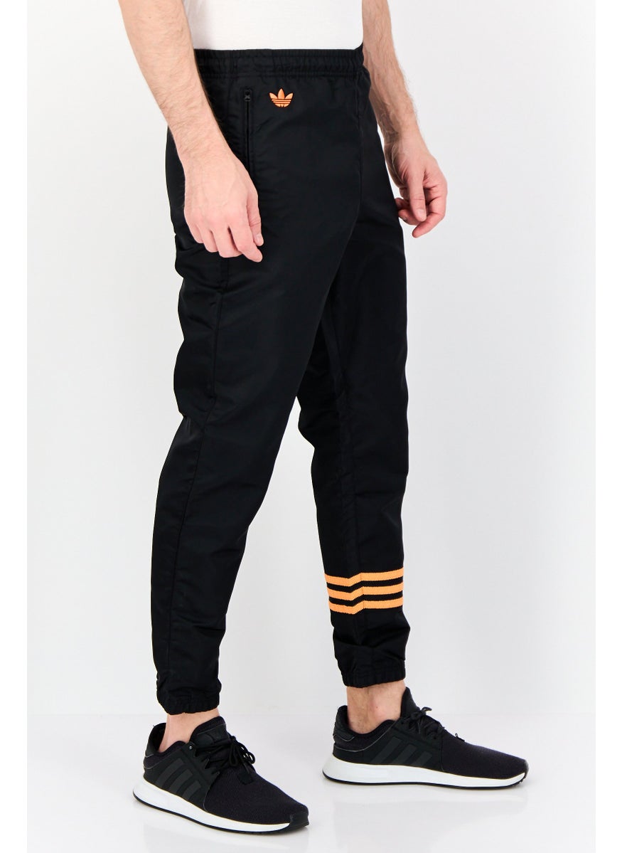 adidas Originals Men Sportswear Fit Drawstring Training Track Pants, Black  - Image 3