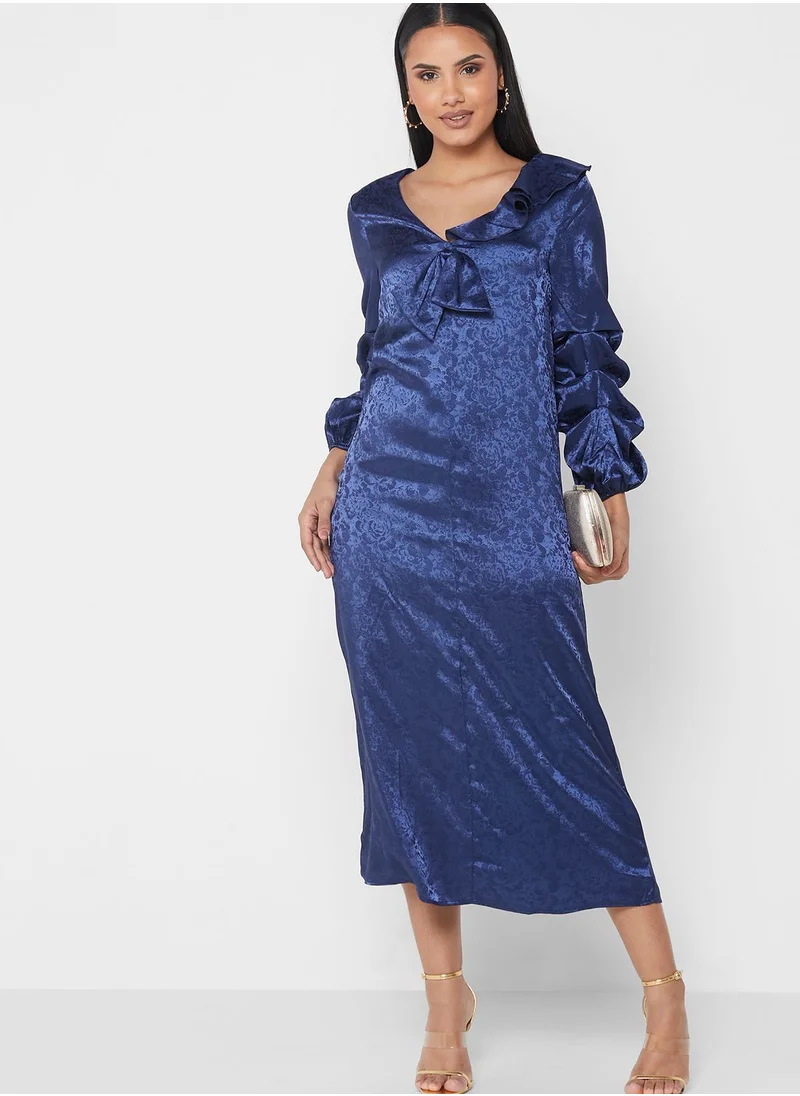 SIVVI for HANIYA Printed Ruffle Detail Dress