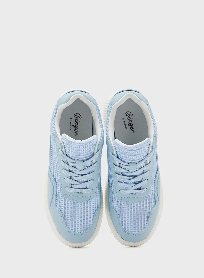 Ginger Mesh Detail Casual Sneakers