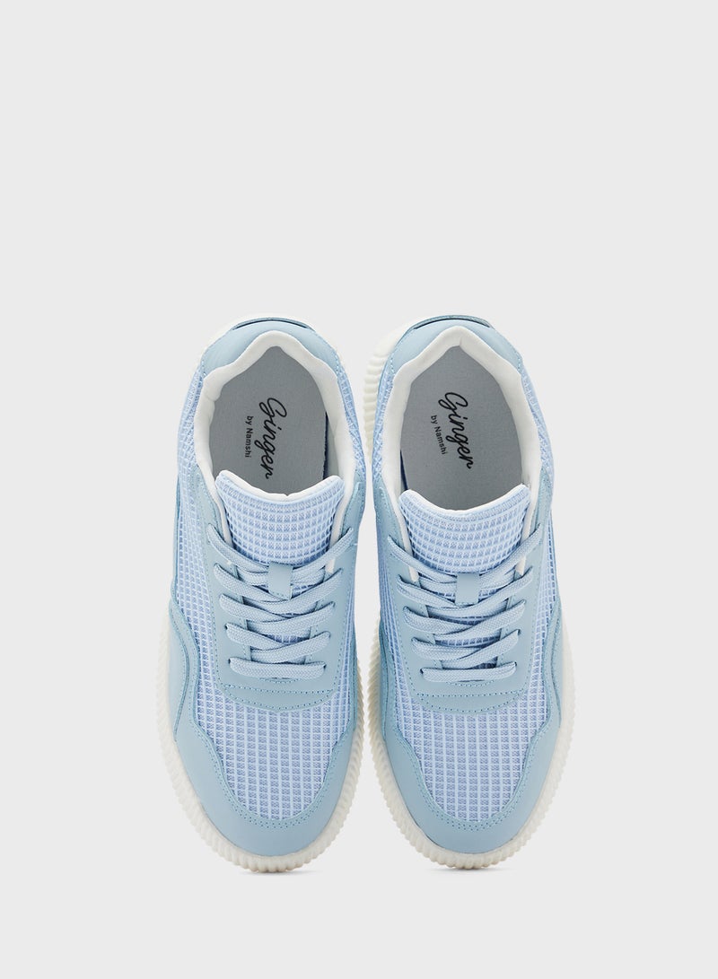 Ginger Mesh Detail Casual Sneakers  - Image 4