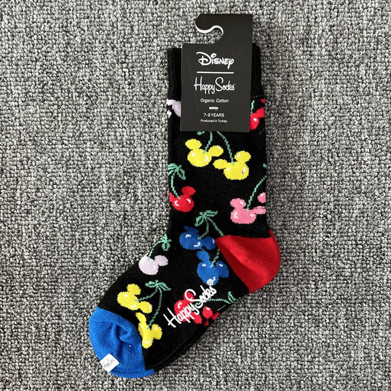 Happysocks Kidsren'S Socks Cartoon Animation Cute Kidsren'S Socks Male And Female Baby All-Match Mid-Calf Socks For All Seasons - Image 1