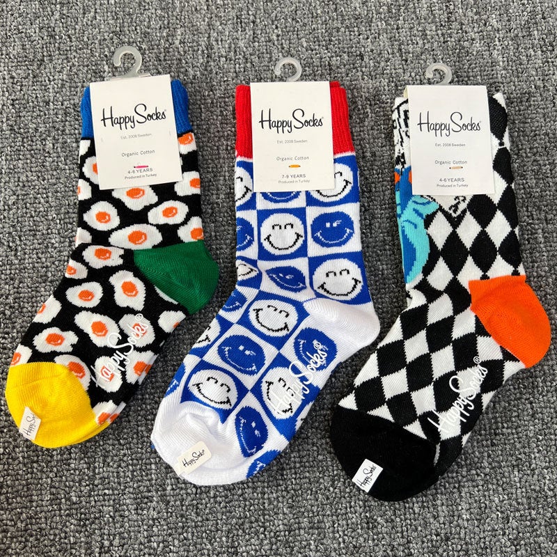 Happysocks Kidsren'S Socks Cartoon Animation Cute Kidsren'S Socks Male And Female Baby All-Match Mid-Calf Socks For All Seasons - Image 2