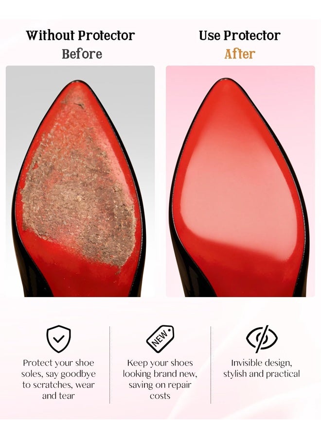 1 Roll Self-Adhesive Shoe Sole Protector, Non-Slip Wear Resistant Guard for High Heels（39 x 3.9inches） - Image 3