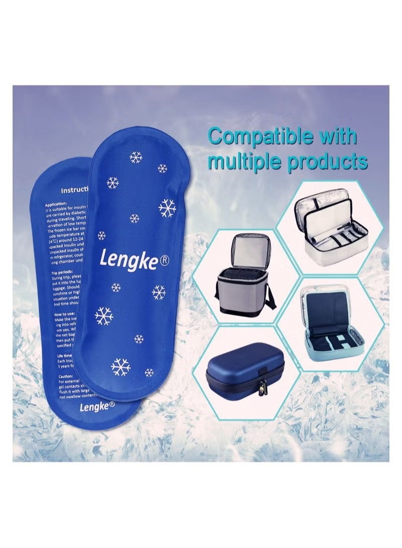 Leng Ke 2-Piece Ice Packs for Insulin Cooler Travel Case Reusable Suitable  - Image 4
