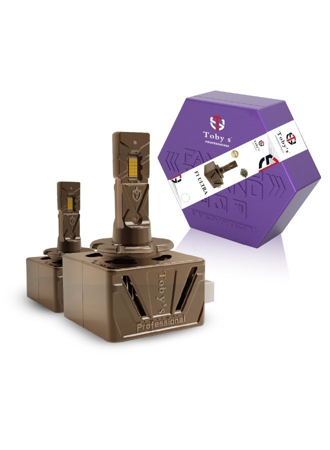 توبيز تجربة مصباح أمامي LED احترافي F1 Ultra D3 من Toby's مع سطوع لا مثيل له ومتانة فائقة وتكنولوجيا متقدمة لأداء قيادة ليلية أكثر أمانًا - F1 ULTRA D3