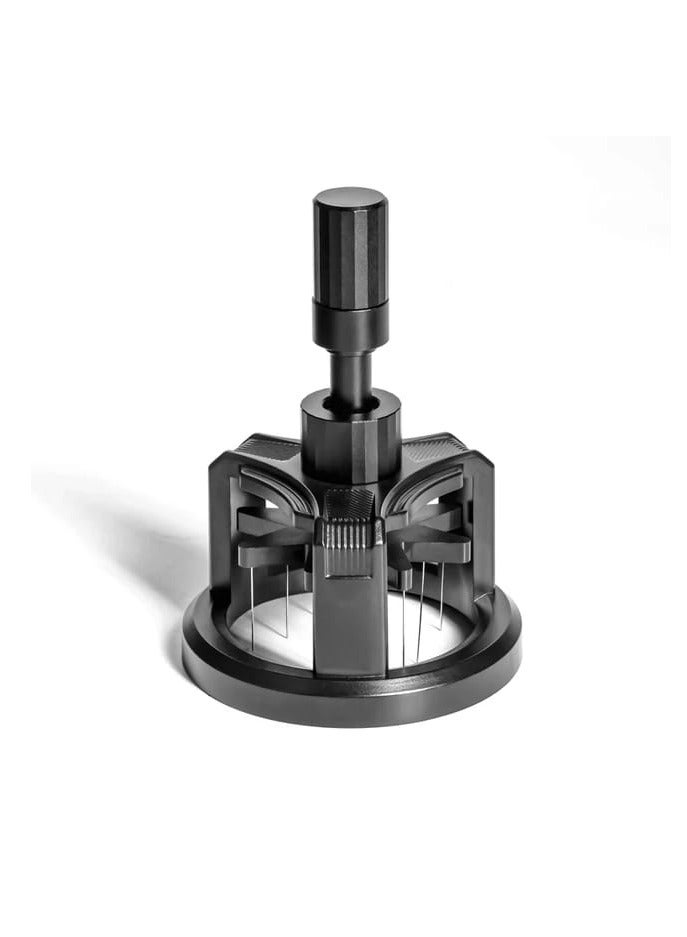 Liying WDT Tool Espresso 51mm, Cyclone Espresso Distribution Tool with Magnetic Base for Barista, Adjustable Depth Coffee Stirrer Tool - Image 1