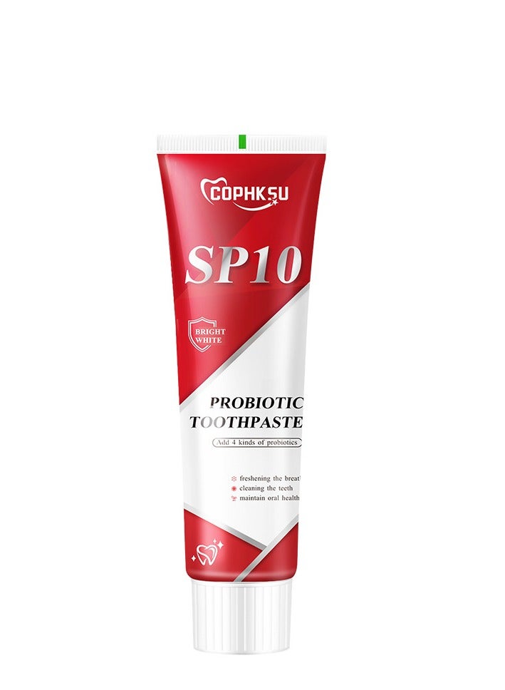 Sp10 Probiotic Toothpaste, Sp 10 Probiotic Whitening Toothpaste, Probiotic Stain Removal Whitening Toothpaste, Super Whitening Toothpaste, Fresh Breath Stain Removal, Deep Cleaning Care 1PCS (120g) - Image 1