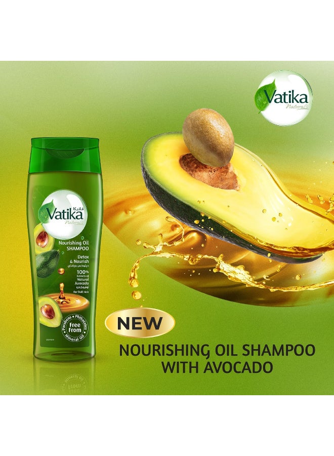 فاتيكا شامبو فاتيكا المغذي بالزيت، ينعش ويغذي الشعر الباهت بزيت الأوكاكادو الطبيعي - 425 مل - Image 2