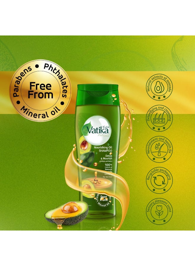 فاتيكا شامبو فاتيكا المغذي بالزيت، ينعش ويغذي الشعر الباهت بزيت الأوكاكادو الطبيعي - 425 مل - Image 5