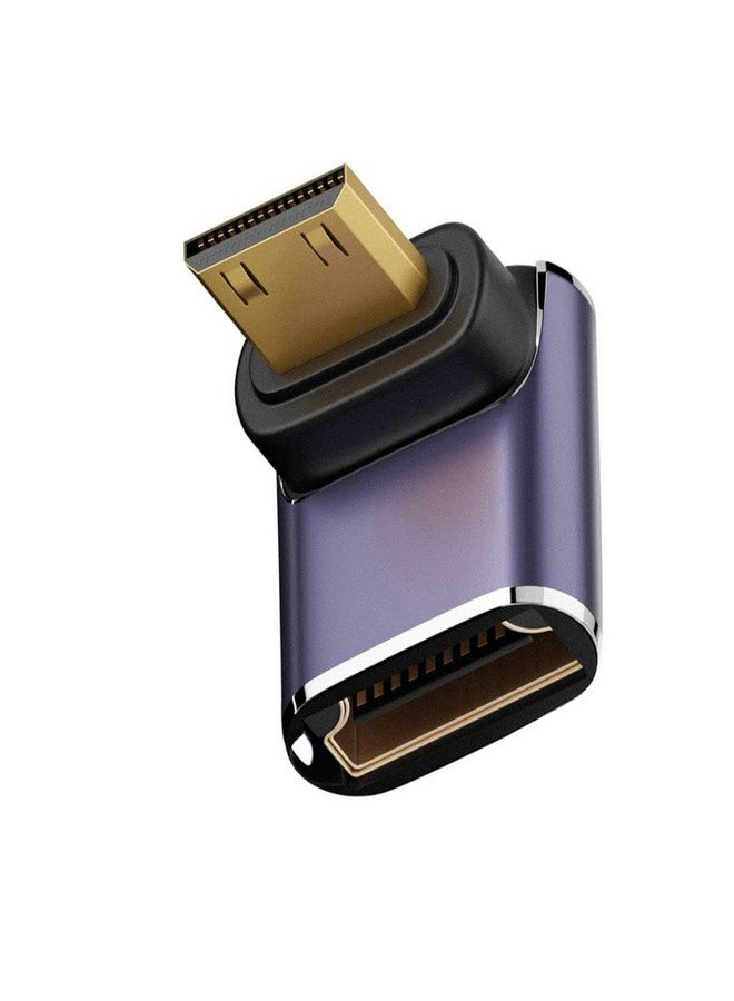 تشينيانغ محول تشن يانغ CY Mini HDMI 2.1، محول تمديد UHD بزاوية 90 درجة من Mini HDMI ذكر إلى HDMI أنثى - Image 1