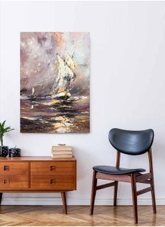 Framed Canvas Wall Art Stretched Over Wooden Frame, Wrecking Storm On Boat Painting, For Home, Living Room, Office Decor - pzsku/ZC1AF910F0FCB34BBE926Z/45/_/1689684185/067a7d86-c627-4961-b99e-687688da289a