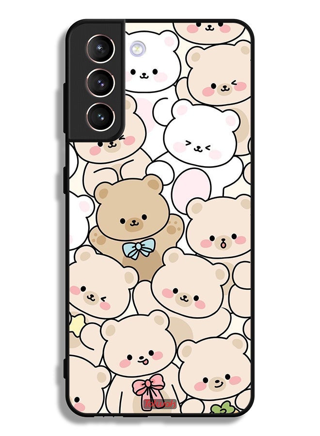 Tolwak Samsung Galaxy S21 5G Protective Case Cover Bears Pattern - Image 3
