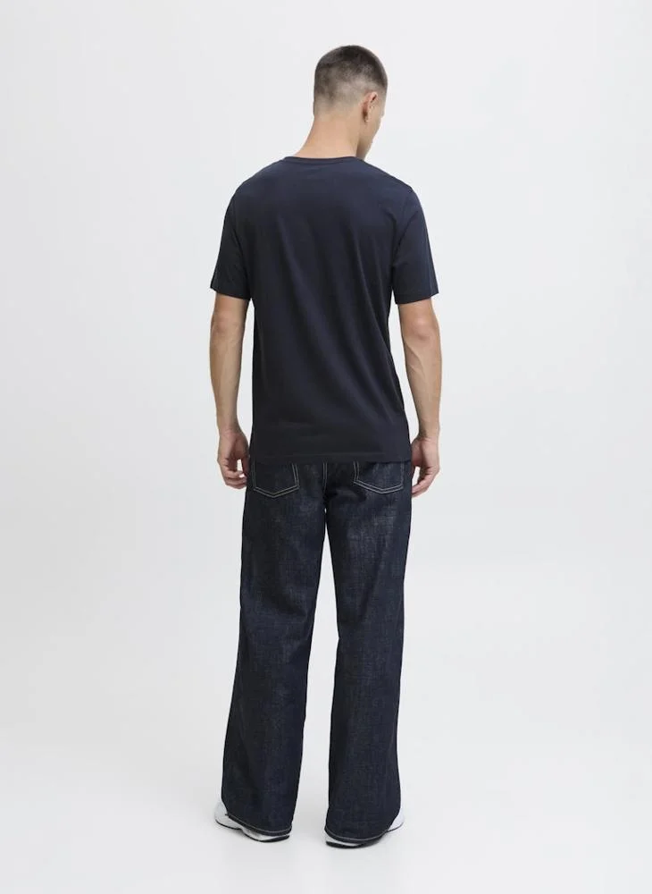 JACK & JONES Logo Regular Fit Crew Neck T-Shirt