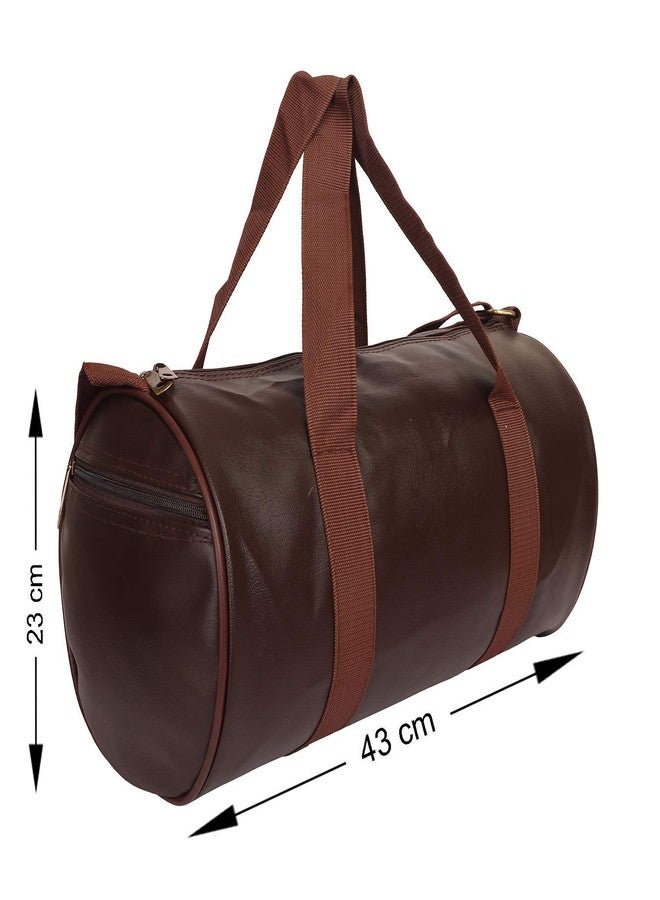 Raisons Combo Set of Duffle Polyester Bag with Wrist Support Band-Wrist Straps/Gym Bags/Adjustable Shoulder Bag for Men/Duffle Bags Travel (Brown) - Image 3