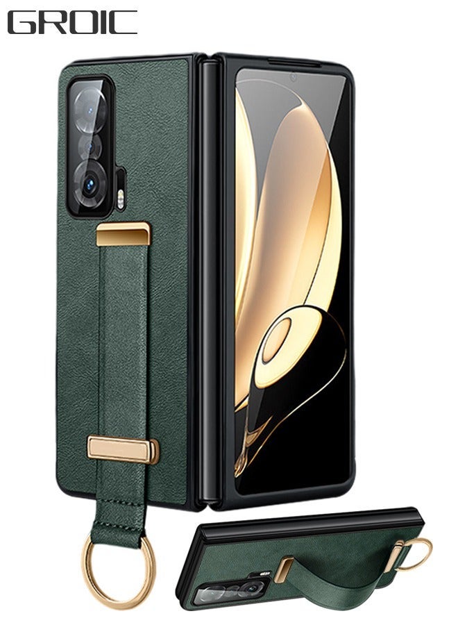 GROIC Design for Honor Magic Vs 7.9 Inch Flip Leather Case with Adjustable Wrist Strap Kickstand PU Slim Shockproof Hybrid Rugged Protective Cover - Image 1