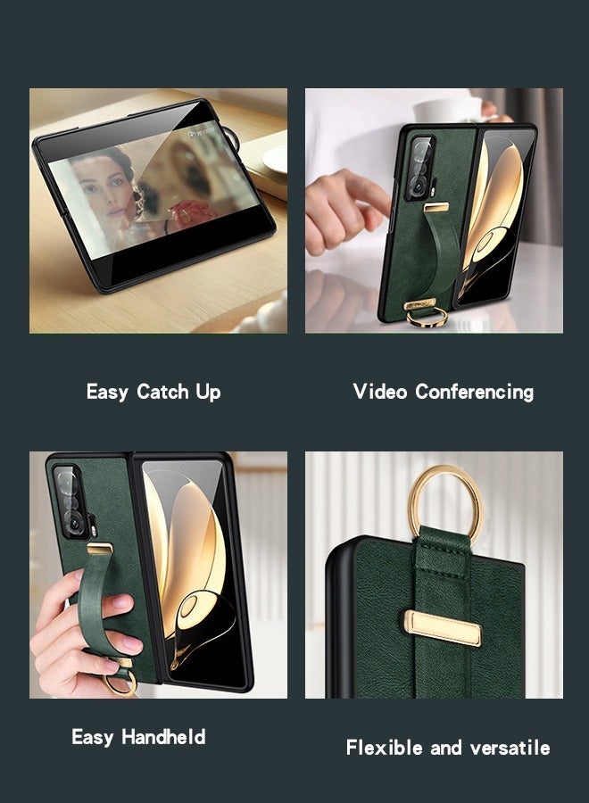 GROIC Design for Honor Magic Vs 7.9 Inch Flip Leather Case with Adjustable Wrist Strap Kickstand PU Slim Shockproof Hybrid Rugged Protective Cover - Image 5